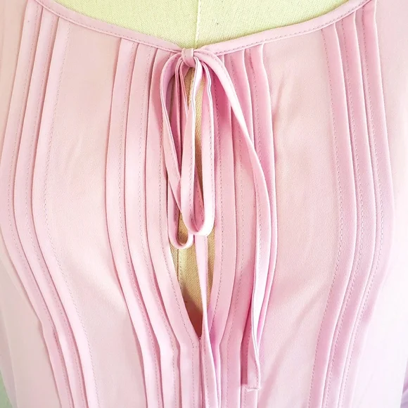 DKNY Pink Lavender Short-Sleeve Blouson Top--XL - Picture 5 of 12